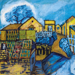  Balázs, János - Houses on the Hillside 