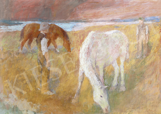  Szőnyi, István - Horses Grazing, 1935 | 54th Winter auction auction / 69 Lot