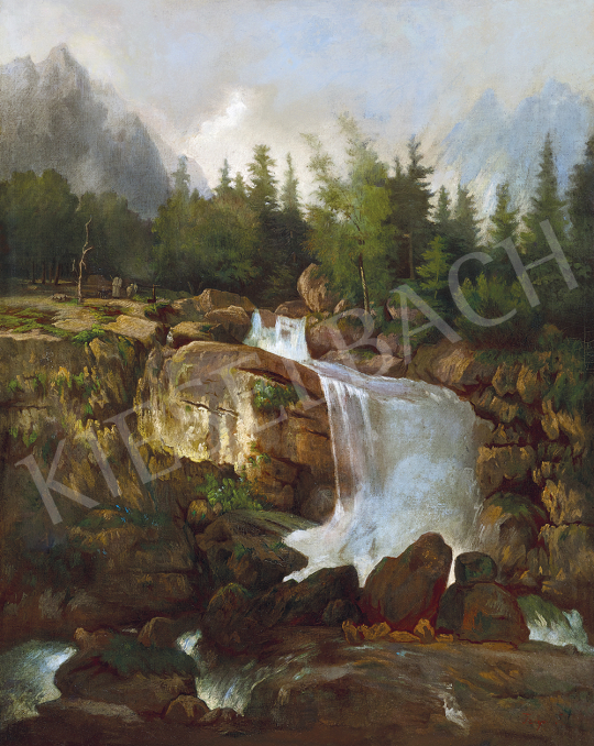 Telepy, Károly - Waterfall in the High Tatras  | 54th Winter auction auction / 91 Lot