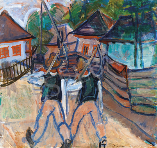 Futásfalvi Márton, Piroska - Returning Home (Transsylvania), c. 1940 | 54th Winter auction auction / 155 Lot