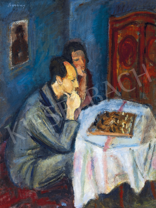 Berény, Róbert - Playing Chess (Eta Breuer and Leó Weiner), c. 1930 | 54th Winter auction auction / 168 Lot