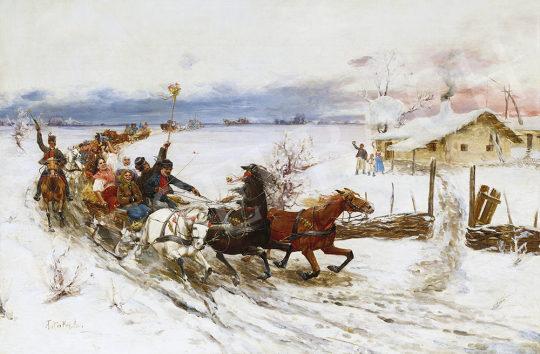  Pataky, László - Horse Sleigh  | 54th Winter auction auction / 193 Lot