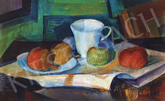  Kmetty, János - Still-Life with Cup and Apples | 54th Winter auction auction / 201 Lot