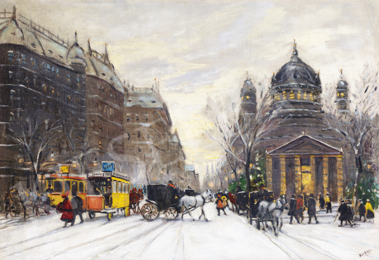  Berkes, Antal - Winter in Budapest, 1913 | 54th Winter auction auction / 210 Lot