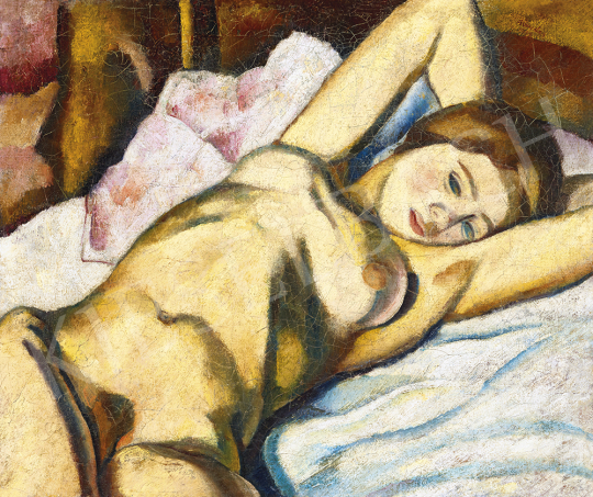  Abrudan Péter - Fekvő akt, 1933 | 54. Téli aukció aukció / 152 tétel