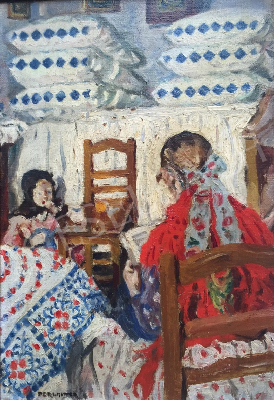  Perlmutter Izsák - Tisztaszoba, 1923 festménye