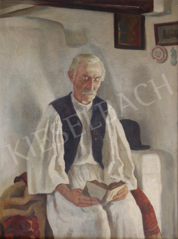 Unknown painter - Reading Man in a Folk Costume 