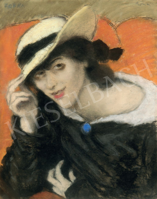 Rippl-Rónai, József - Zorka in a Hat, c. 1920 painting