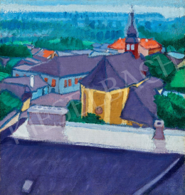  Dénes, Valéria - Streetview at Nagybánya, c. 1908 