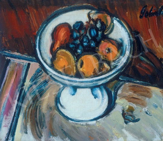 Galimberti, Sándor - Still Life with Fruit Plate, 1911 painting