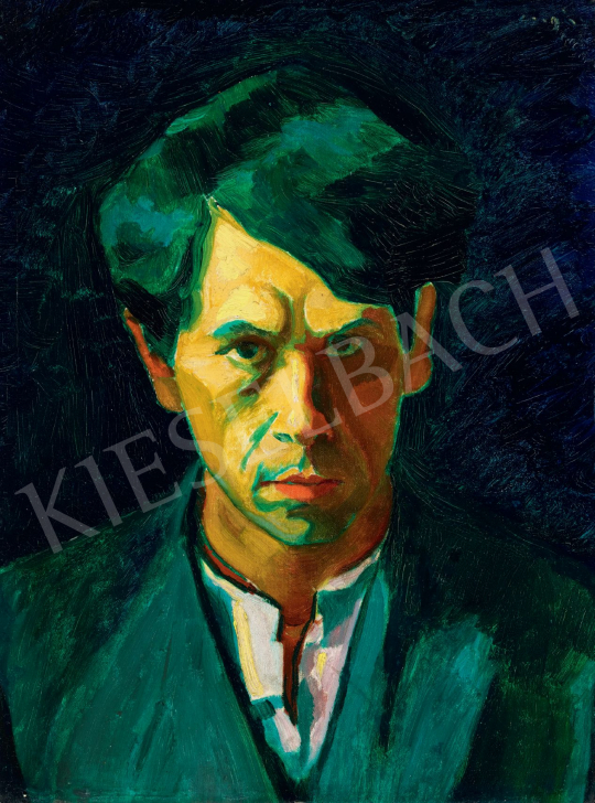  Czigány, Dezső - Self-Portrait, 1909 painting