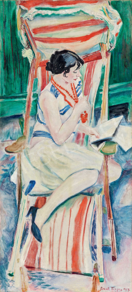  Frank, Frigyes - Mimi on the Deckchair, 1927 