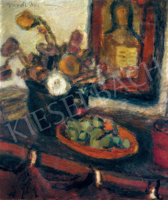 Modok, Mária (Czóbel Béláné) - Still Life with Flowers, 1930s painting