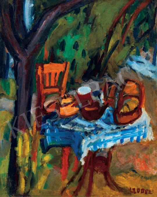  Czóbel Béla - A művész reggelizőasztala, 1925 körül festménye