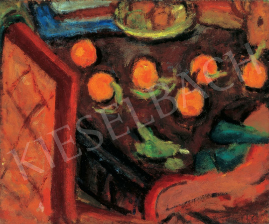  Czóbel Béla - Csendélet narancsokkal, 1920-as évek festménye