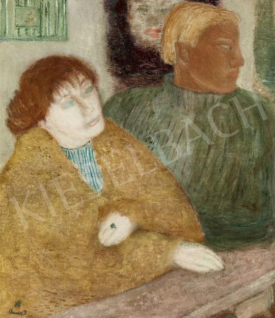  Ámos, Imre - Dreamers, 1934 painting