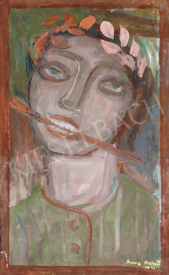  Anna, Margit - Self-Portrait, c. 1940 painting