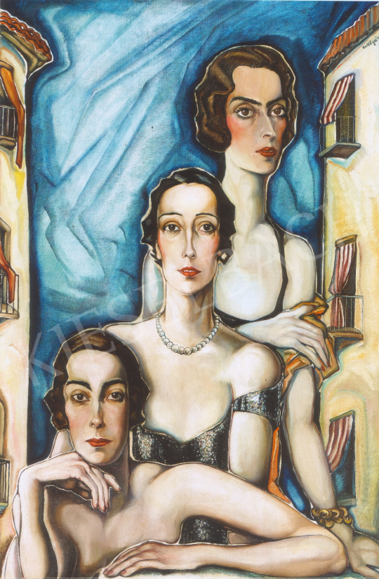  Batthyány, Gyula - Three Ladies painting