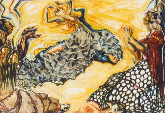  Batthyány Gyula - Spanyol táncosnők festménye