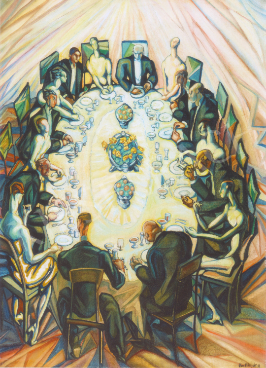  Batthyány, Gyula - Company Seated Around a Table painting