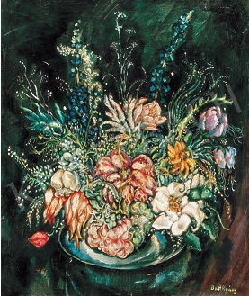 Batthyány, Gyula - Still-life with Flowers painting