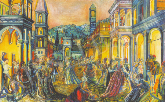  Batthyány Gyula - Firenzei este festménye