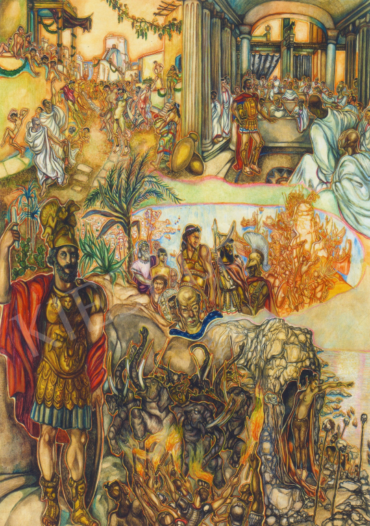  Batthyány Gyula - A római birodalom II. festménye