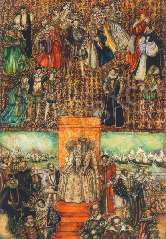  Batthyány Gyula - Anglia uralkodói festménye