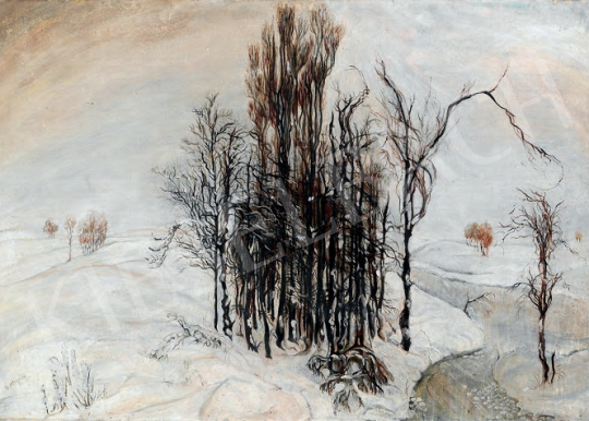  Batthyány Gyula - Téli táj festménye