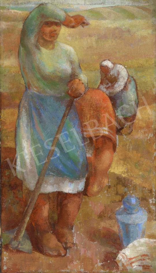 For sale  Hiripi, Gyula - Hoeing on the Fields 's painting