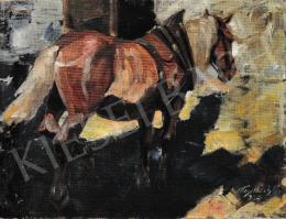 Kieselbach Géza - Sárga ló, 1927 