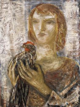 Gadányi, Jenő - Woman with a Coquerel, 1951 