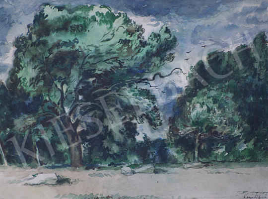 Komjáti-Wanyerka, Gyula (Komjáti Gyula, Wanye - Part of a Forest painting
