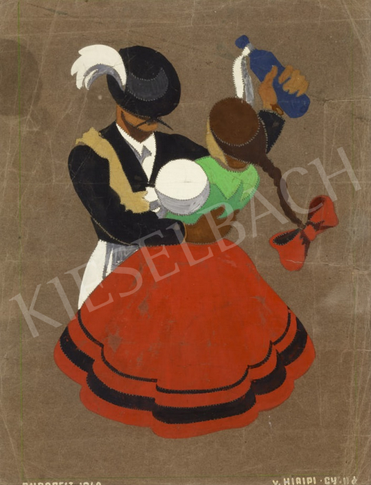 For sale  Hiripi, Gyula - Plan for a Poster, 1940 's painting