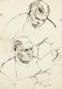  Hiripi, Gyula - Two Men, 1946 