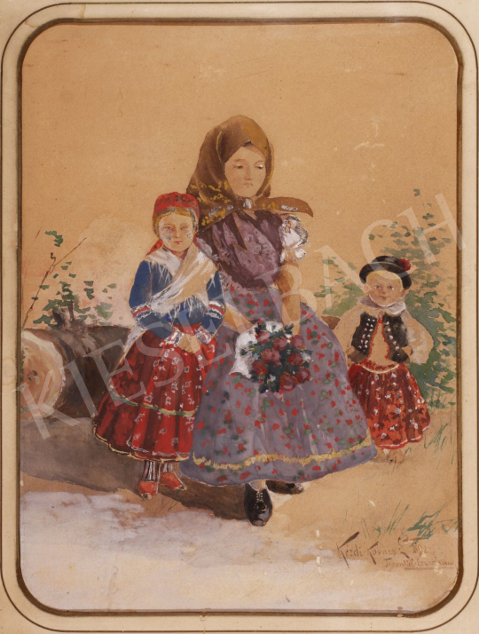 For sale Kézdi-Kovács, László - Daughter of Torontul Erzsébet, 1892 's painting