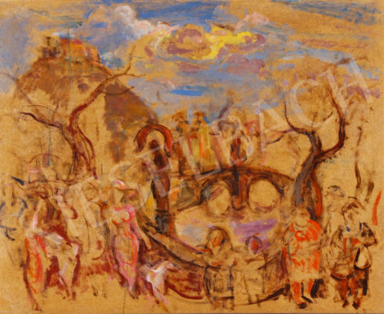 Eladó  Szabó Vladimir - Folyóparton festménye