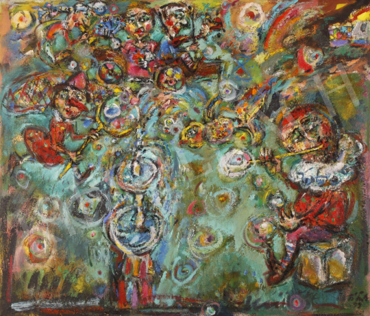 For sale  Tóth, Ernő - King of Clowns, 1998 's painting