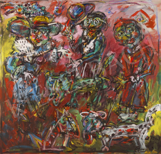 For sale  Tóth, Ernő - With a Dog, 2004 's painting