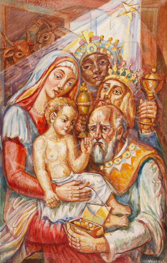 For sale  Józsa, János - Three Kings, 1993 's painting