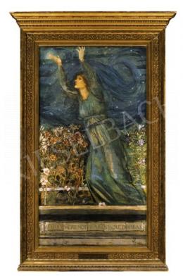 Sir Burne-Jones, Edward Coley - Remény (If hope were not heart should break) 