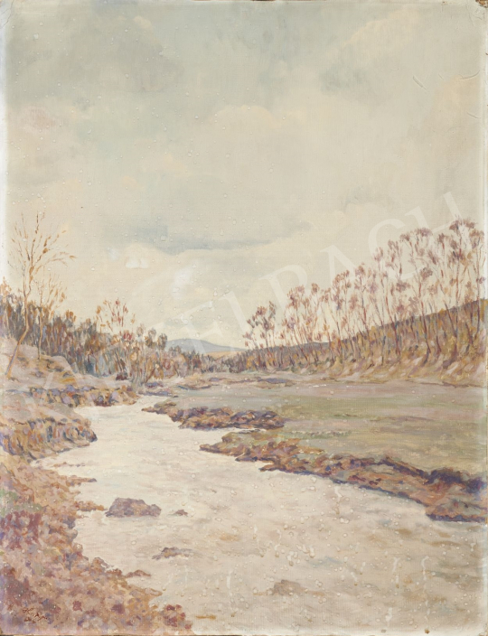  Hoppe, István - Riverside painting