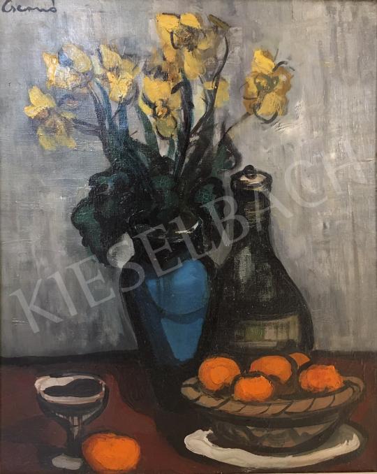 For sale  Csernó, Judit - Still Life of Flowers with Oranges 's painting