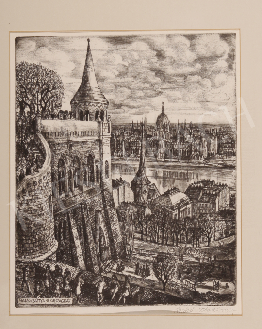 For sale  Szabó, Vladimir - Fisherman's Bastion and House of Parliament 's painting