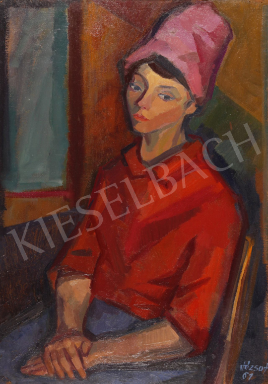For sale  Józsa, János - Young Lady in front of the Window, 1961 's painting