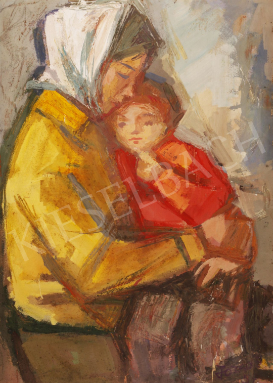 For sale  Józsa, János - Mother and Child, 1957 's painting