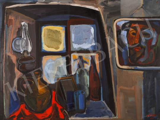  Józsa, János - Old Window, 1967 painting