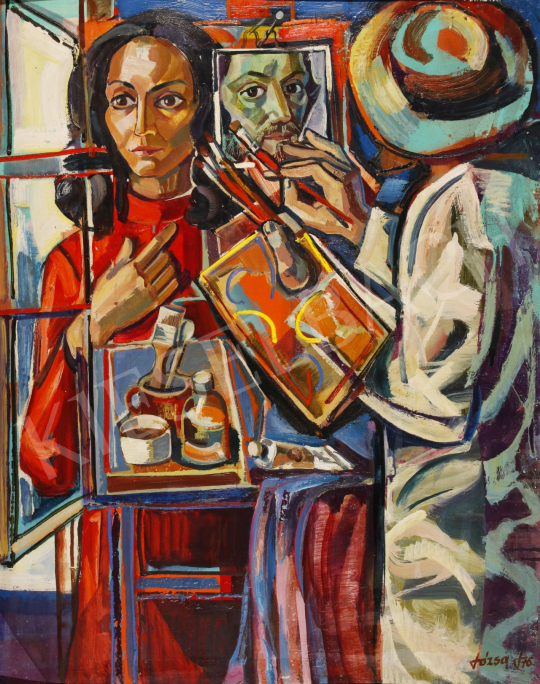  Józsa, János - Painter, 1976 painting