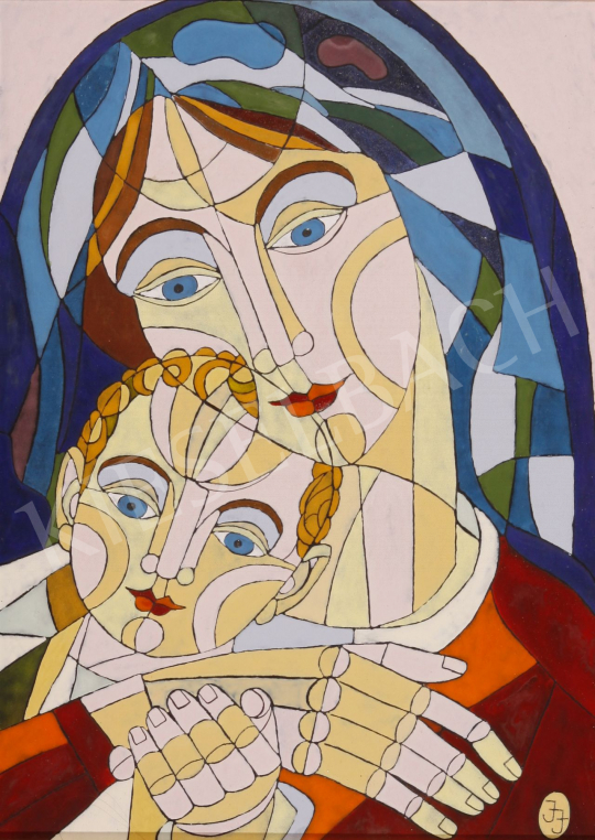 Eladó  Józsa János - Anya gyermekével festménye