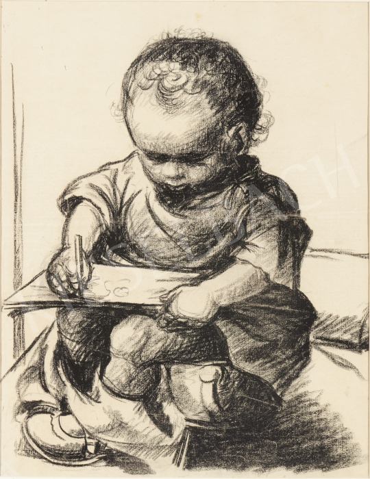 For sale  Ék, Sándor (Alex Keil) - Drawing Boy 's painting